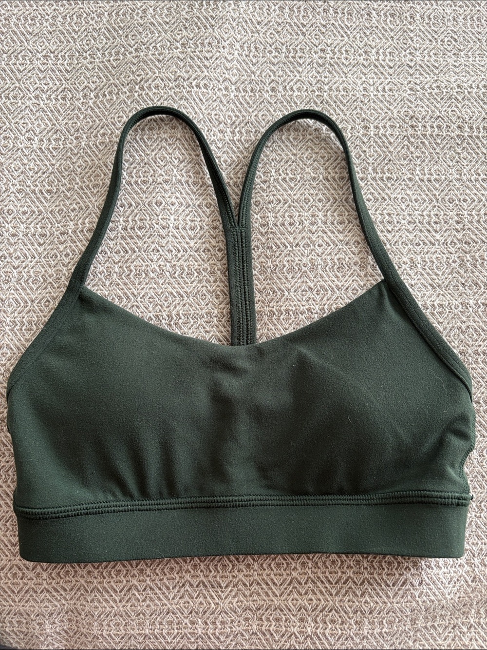 lululemon athletica Dark Green Strappy Sports Bra